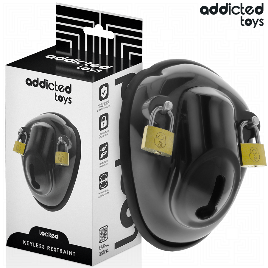 ADDICTED TOYS LOCKED - JAULA PARA PENE CON CERRADURA SIN LLAVE 11,5 CM