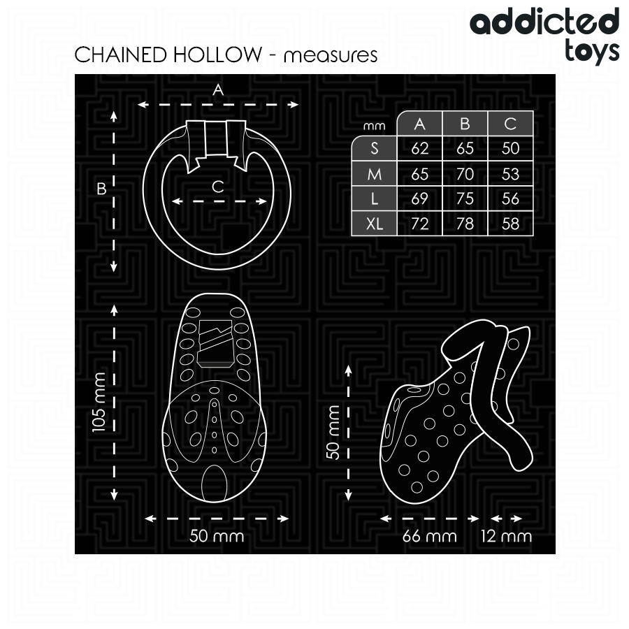 ADDICTED TOYS LOCKED - CON PENE HUECO ENCADENADO 10,5 CM