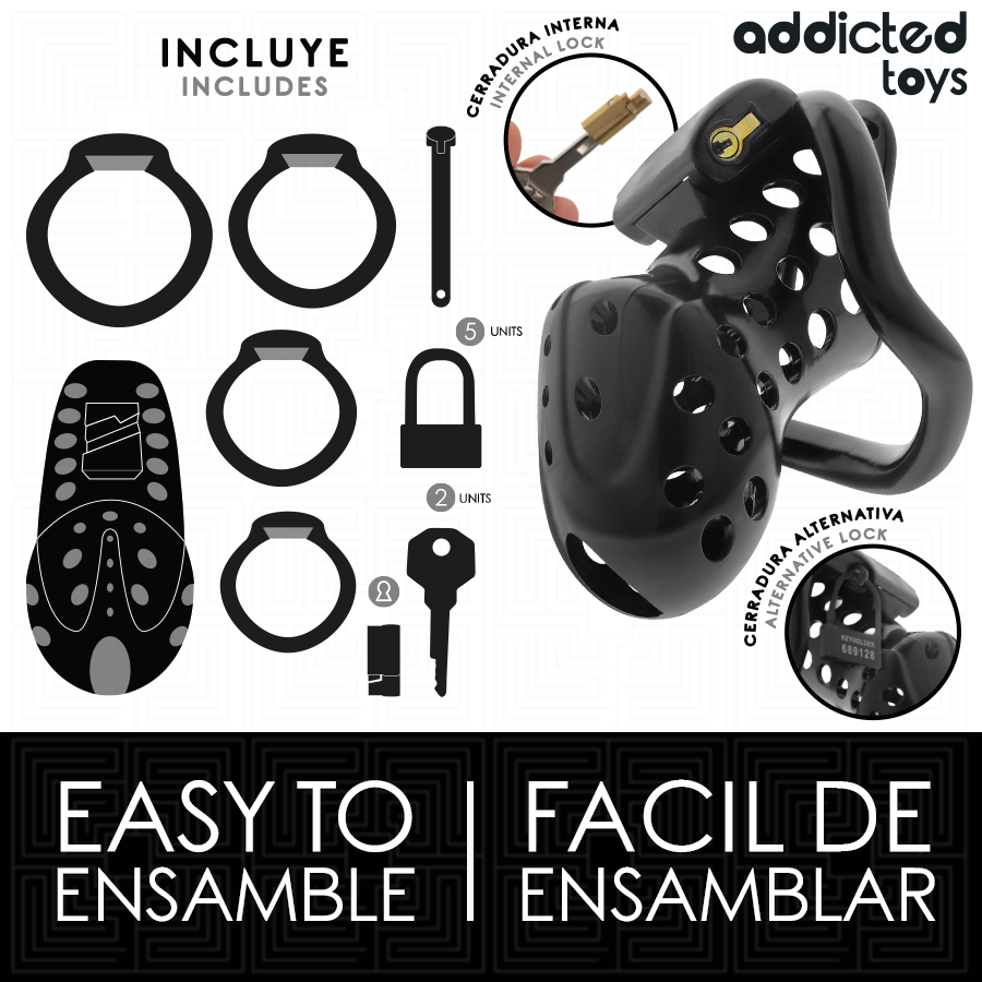 ADDICTED TOYS LOCKED - CON PENE HUECO ENCADENADO 10,5 CM