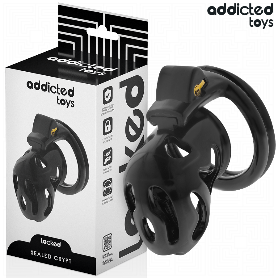ADDICTED TOYS LOCKED - GABBIA PENIENA CRIPTATA CHIUSA E SIGILLATA 8 CM