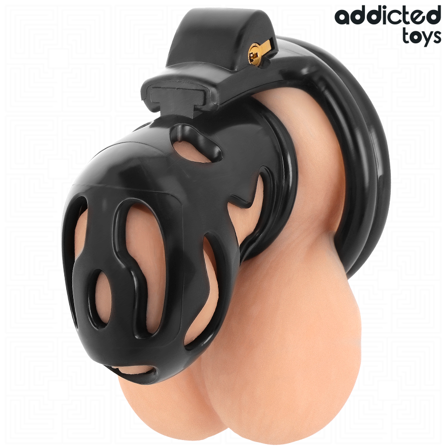 ADDICTED TOYS LOCKED - JAULA PARA PENE CIFRADA, CERRADA Y SELLADA 8 CM