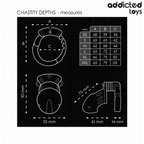 ADDICTED TOYS LOCKED - GABBIA PER PENE CASTITÀ PROFONDITÀ 7,5 CM