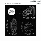 ADDICTED TOYS LOCKED - JAULA PARA PENE DE METAL IRON CELL TALLA M