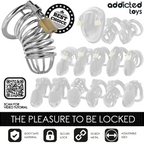 ADDICTED TOYS LOCKED - JAULA PARA PENE DE METAL IRON CELL TALLA M