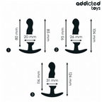 ADDICTED TOYS - LOTE DE 3 PLUGS ANALES MODELO 1
