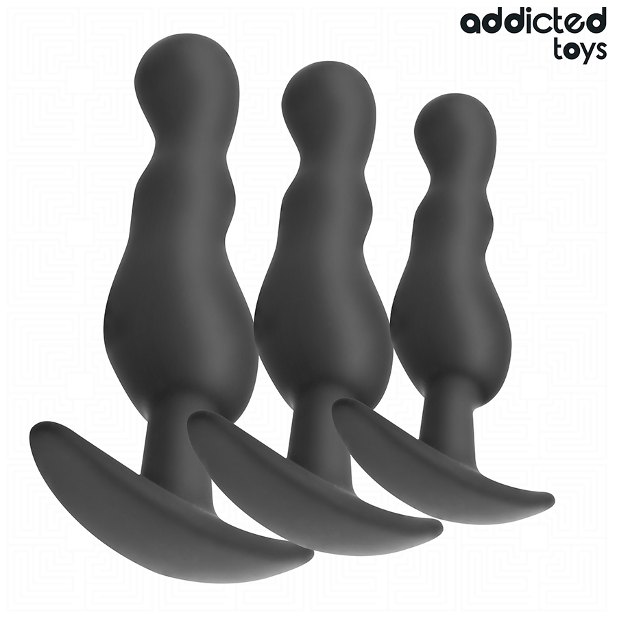 ADDICTED TOYS - LOTE DE 3 PLUGS ANALES MODELO 1