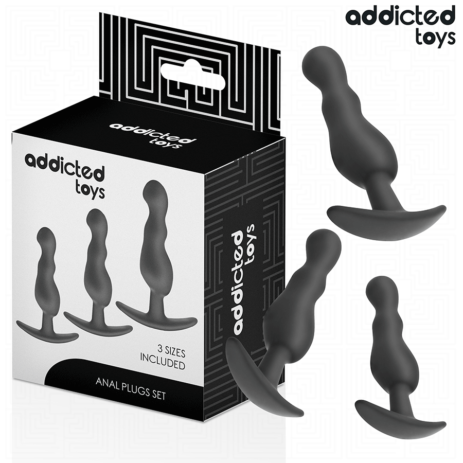 ADDICTED TOYS - LOTE DE 3 PLUGS ANALES MODELO 1