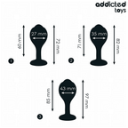 ADDICTED TOYS - LOT DE 3 PLUG ANAL AVEC BIJOU