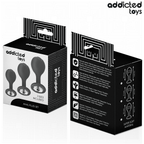 ADDICTED TOYS - LOT DE 3 PLUG ANAL AVEC BIJOU