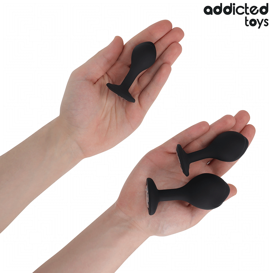 ADDICTED TOYS - SET OF 3 BUTT PLUGS WITH JEWEL