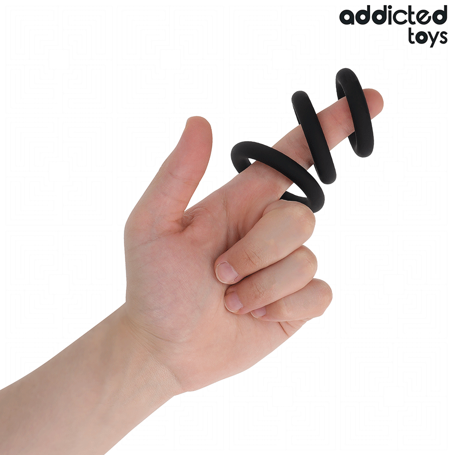 ADDICTED TOYS - SILICONE RING SET MODEL 1
