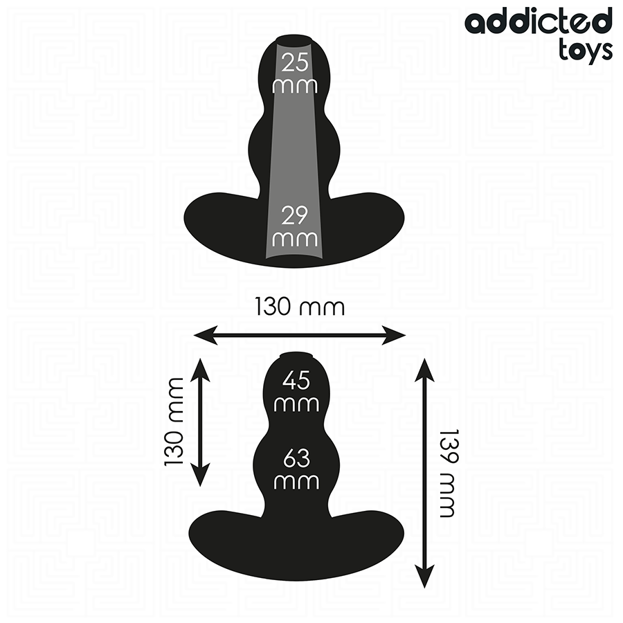ADDICTED TOYS - PLUG ANAL HUECO TALLA XL 13,9 CM