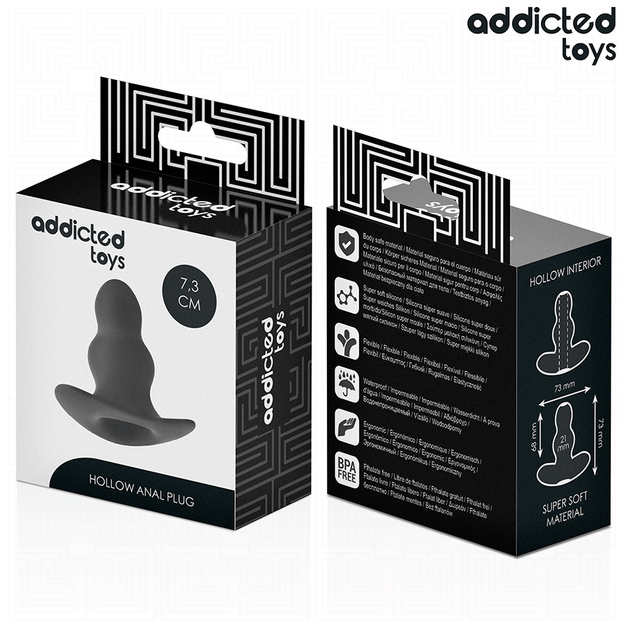 ADDICTED TOYS - PLUG ANAL HUECO TALLA S 7,3 CM