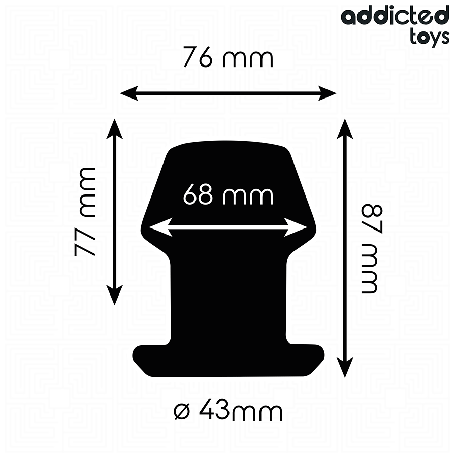 ADDICTED TOYS - PLUG ANAL HUECO EXTREMO TALLA M 8,7 CM