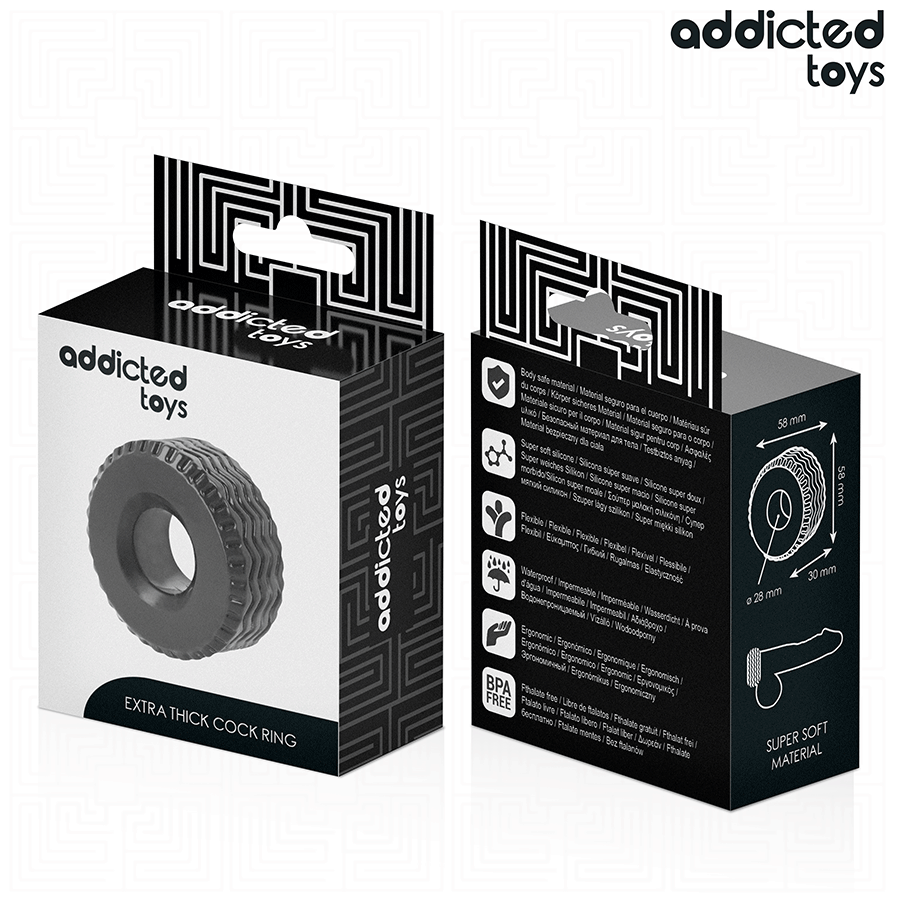 ADDICTED TOYS - ANILLO PENEANO EXTRA GRUESO