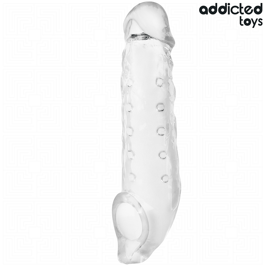 ADDICTED TOYS - TRANSPARENT PENIS SLEEVE SIZE M 27 CM