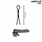 ADDICTED TOYS - DOUBLE-LOOP SILICONE PENIS ROPE