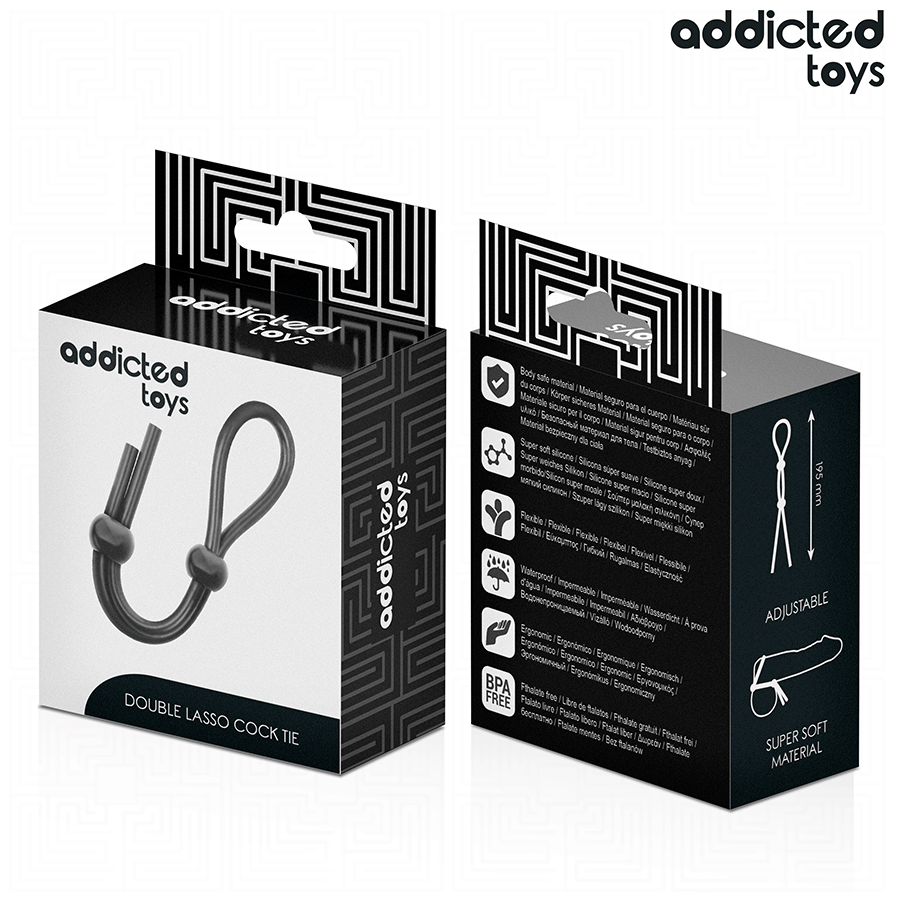 ADDICTED TOYS - DOUBLE-LOOP SILICONE PENIS ROPE
