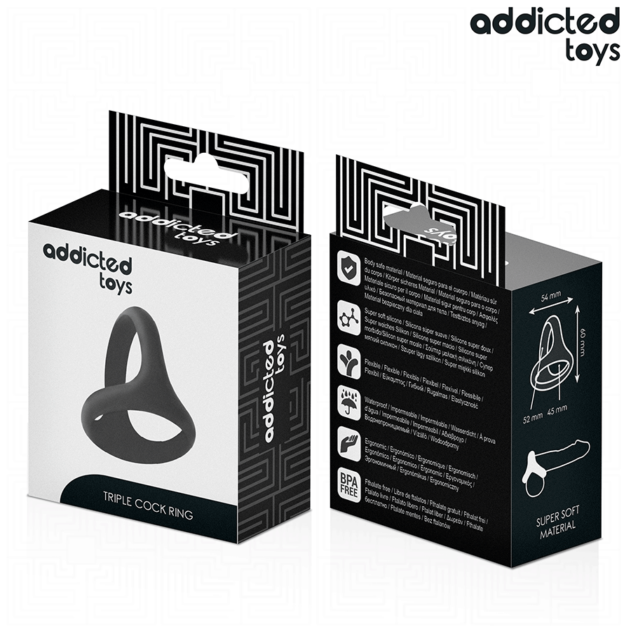 ADDICTED TOYS - ANILLO PARA PENE TRIPLE GRUESO