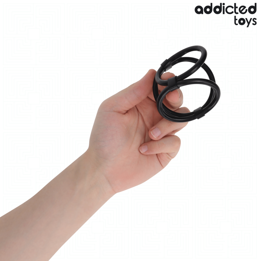 ADDICTED TOYS - ANILLO PARA PENE TRIPLE