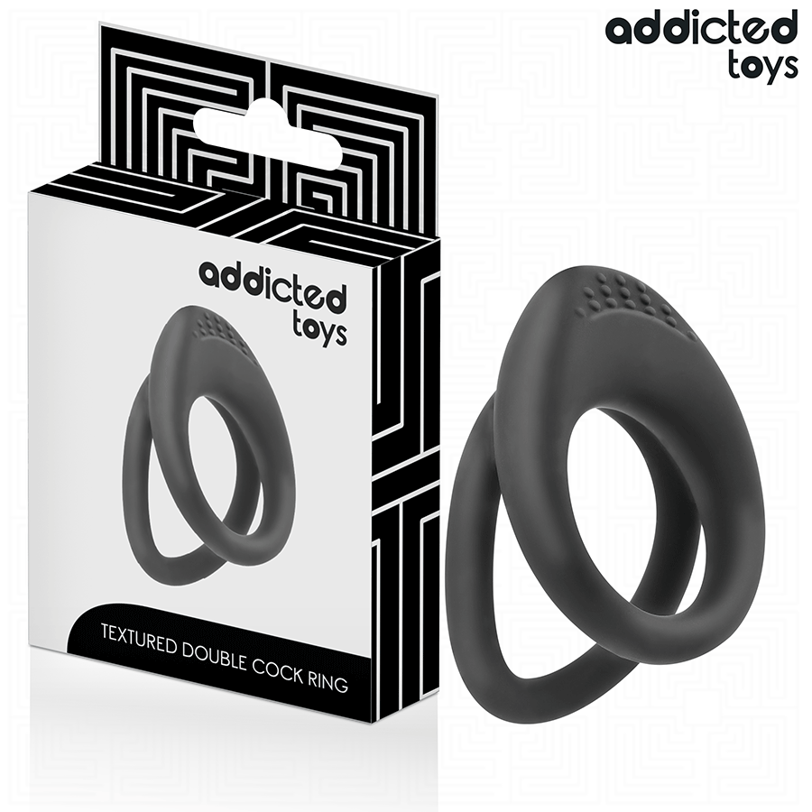 ADDICTED TOYS - ANILLO PARA PENE DE DOBLE TEXTURA