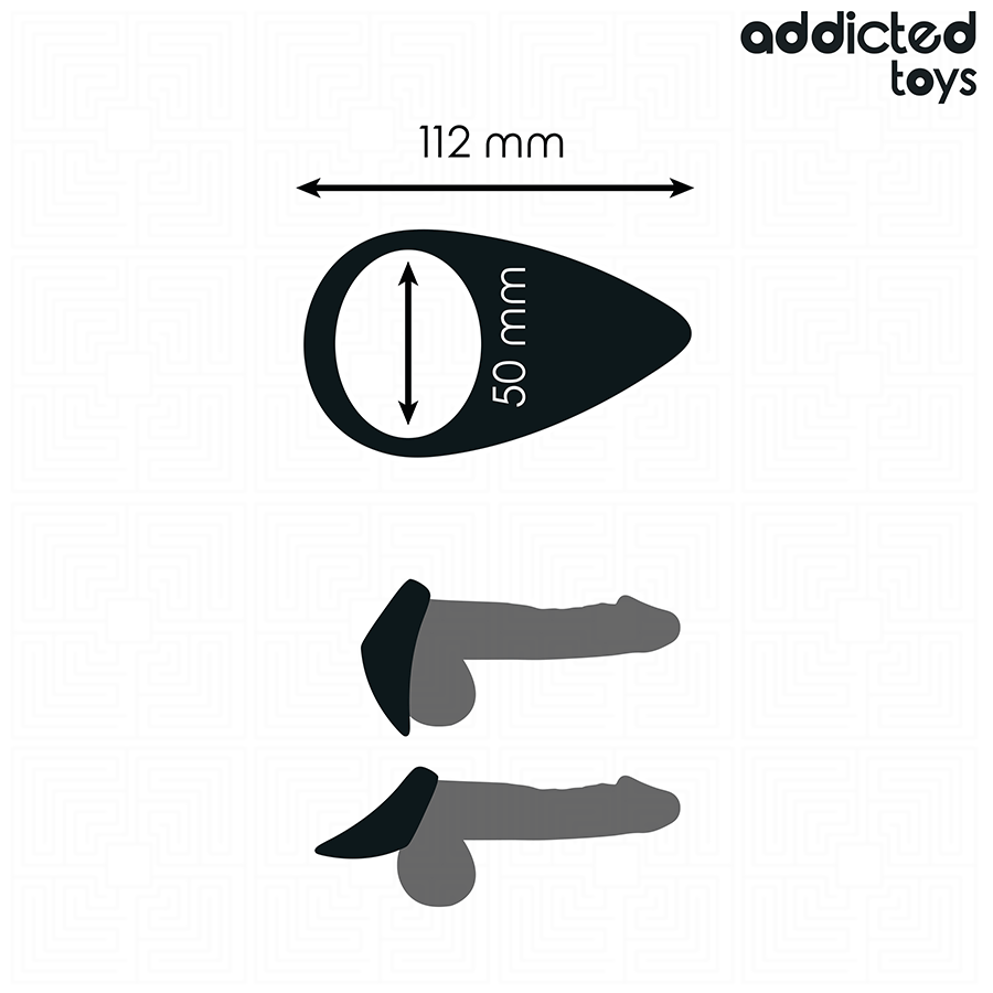 ADDICTED TOYS - ANILLO PENEANO EN FORMA DE LÁGRIMA