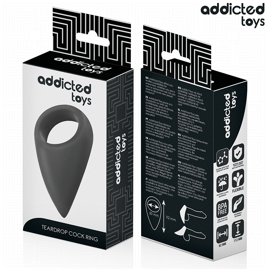 ADDICTED TOYS - ANILLO PENEANO EN FORMA DE LÁGRIMA