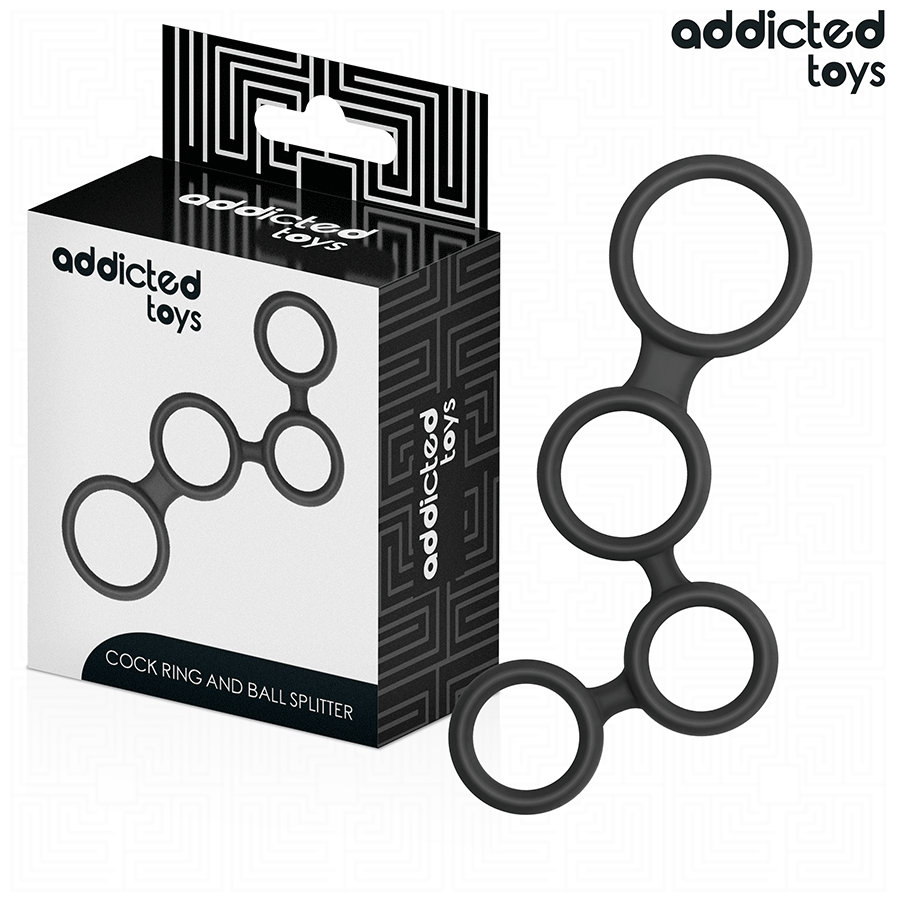 ADDICTED TOYS - ANILLO PARA PENE CON SEPARADORES TESTICULARES