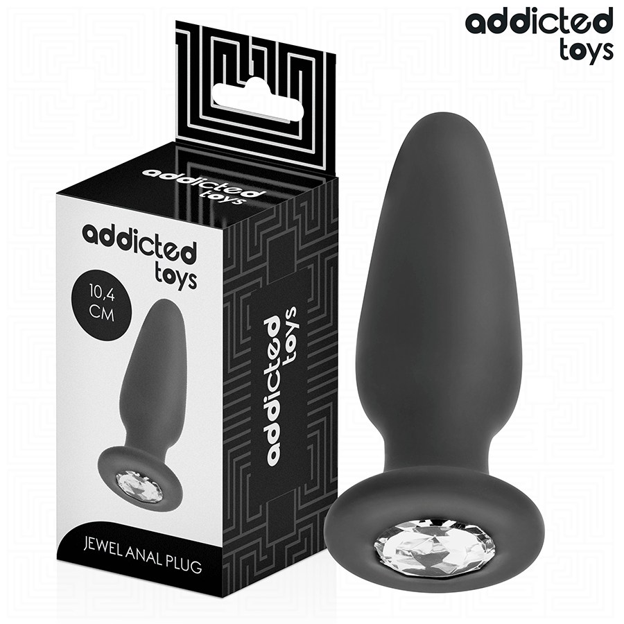 ADDICTED TOYS - PLUG ANAL AVEC BIJOU TAILLE M 10,4 CM