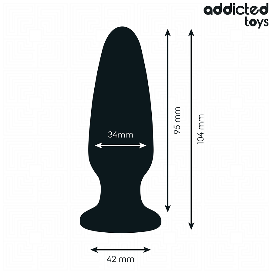 ADDICTED TOYS - PLUG ANAL CON JOYA TALLA M 10,4 CM