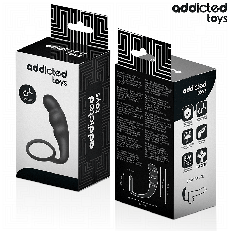ADDICTED TOYS - PLUG ANAL CON ANILLO MODELO 4