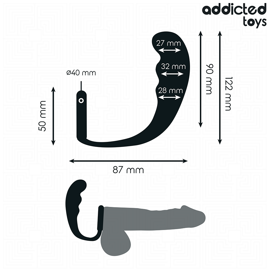 ADDICTED TOYS - ANAL PLUG CON ANELLO MODELLO 4