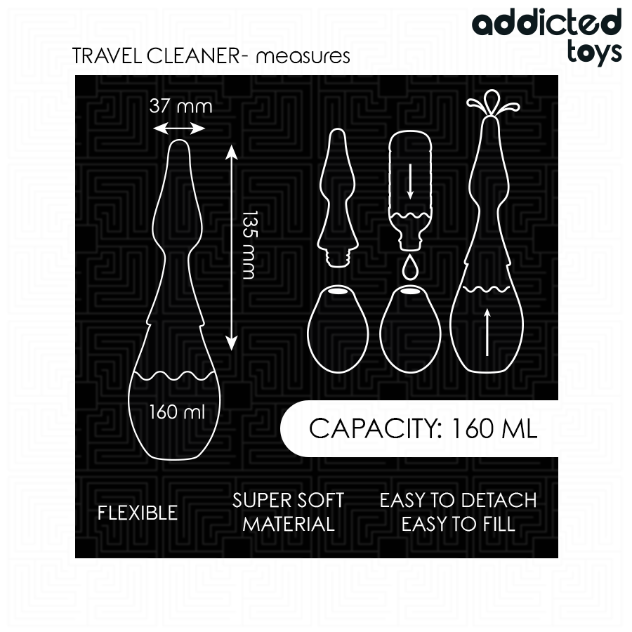 ADDICTED TOYS - LIMPIADOR DE VIAJE MODELO 1