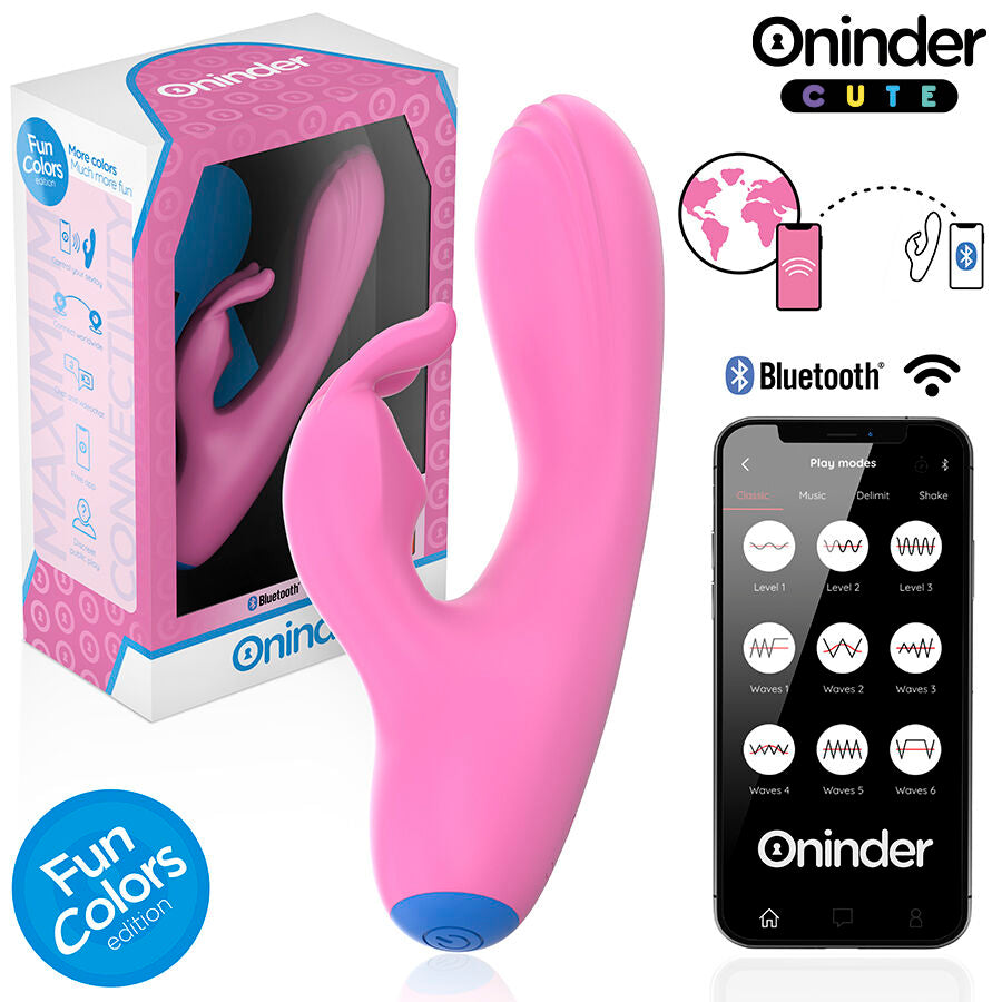 ONINDER CUTE - LOVE BUNNY VIBRATEUR POINT G CLITORIS - APPLICATION GRATUITE MONDIALE