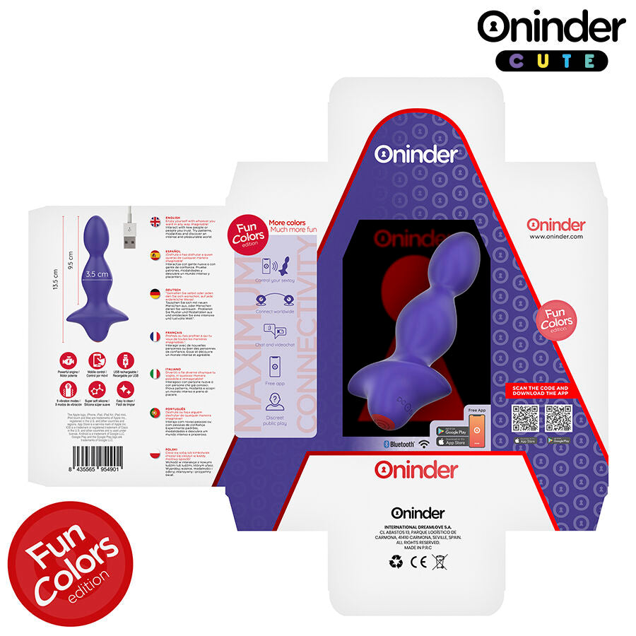 ONINDER CUTE - DILATADOR ANAL VIBRADOR LOVE BUTT - APLICACIÓN MUNDIAL GRATUITA