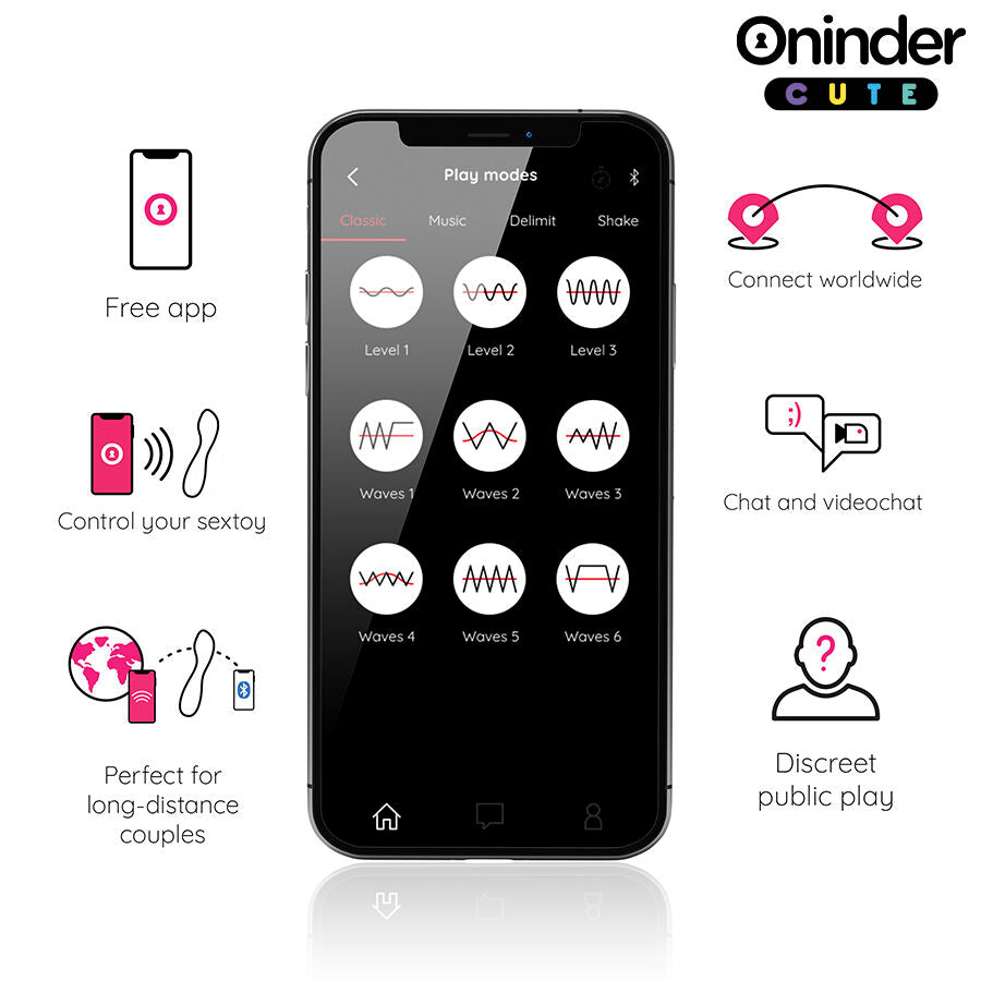 ONINDER CUTE - VIBRADOR DE PUNTO G LOVE BUDDY MASTER - APLICACIÓN GLOBAL GRATUITA