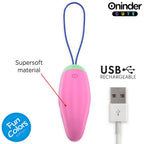 ONINDER CUTE - HUEVO DE SILICONA VIBRATORIO Y GIRATORIO 360° - APLICACIÓN MUNDIAL GRATUITA