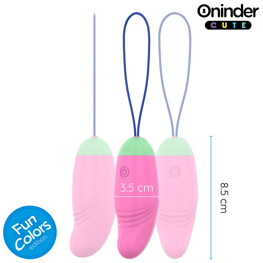 ONINDER CUTE - HUEVO DE SILICONA VIBRATORIO Y GIRATORIO 360° - APLICACIÓN MUNDIAL GRATUITA