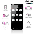 ONINDER CUTE - HUEVO DE SILICONA VIBRATORIO Y GIRATORIO 360° - APLICACIÓN MUNDIAL GRATUITA