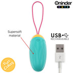 ONINDER CUTE - HUEVO VIBRADOR LOVE PLEASURE - PIEDRAS DE SILICONA GIRATORIAS - APLICACIÓN MUNDIAL GRATUITA