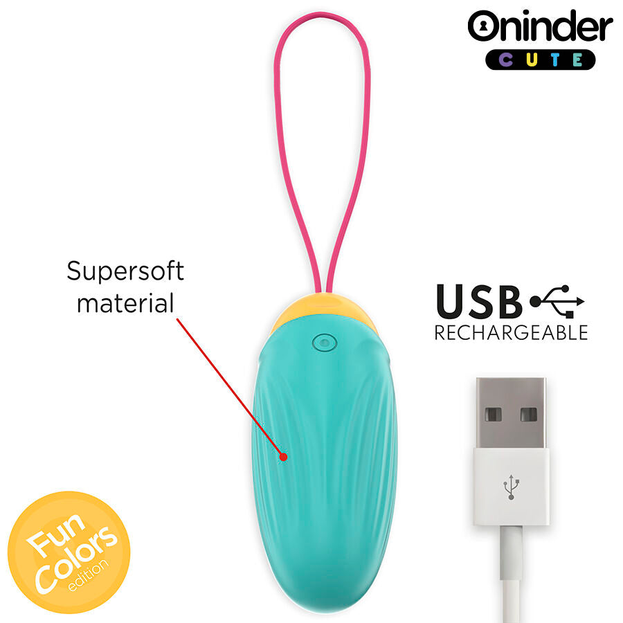 ONINDER CUTE - HUEVO VIBRADOR LOVE PLEASURE - PIEDRAS DE SILICONA GIRATORIAS - APLICACIÓN MUNDIAL GRATUITA