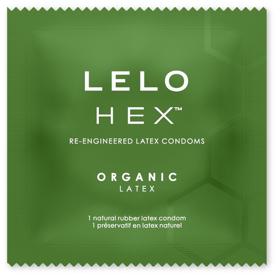 LELO - HEX CAJA DE PRESERVATIVOS BIOLÓGICOS 3 UNIDADES