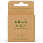 LELO - HEX CAJA DE PRESERVATIVOS BIOLÓGICOS 3 UNIDADES