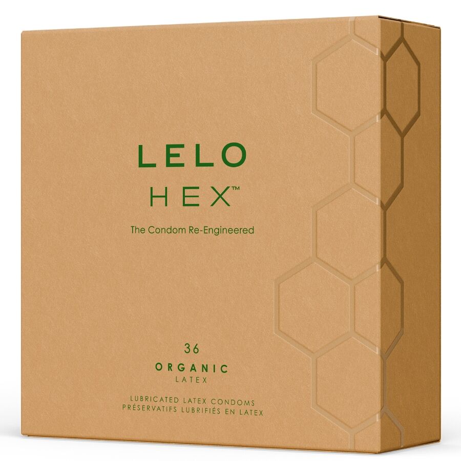 LELO - HEX CAJA DE 36 PRESERVATIVOS ECOLÓGICOS
