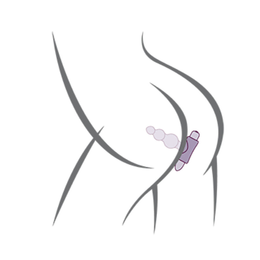 ROCKS-OFF - PETITE SENSATIONS BUBBLES ANAL PLUG VIBRADOR NEGRO
