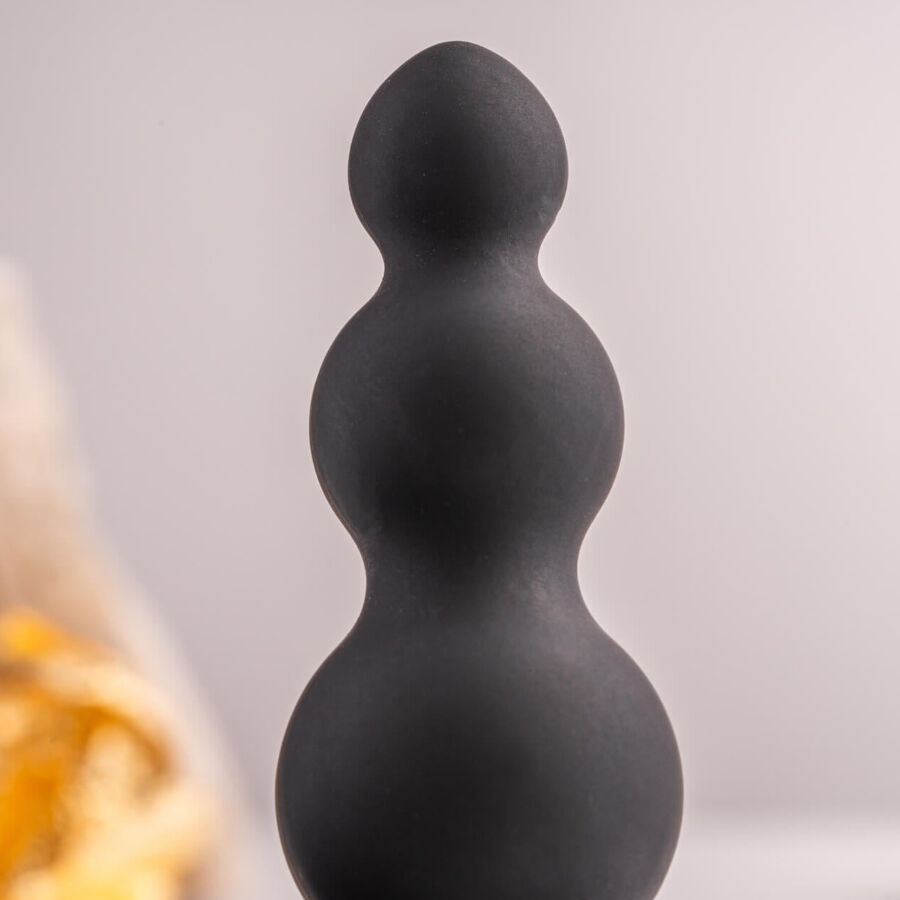 ROCKS-OFF - PETITE SENSATIONS BUBBLES ANAL PLUG VIBRANTE NERO