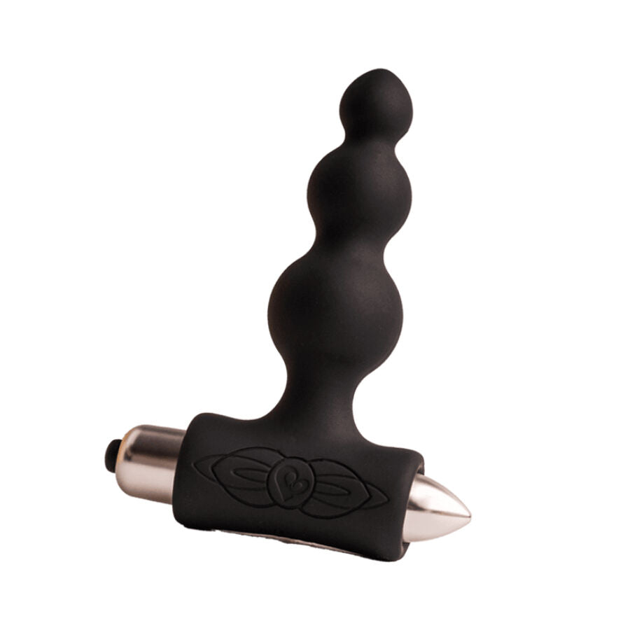 ROCKS-OFF - PETITE SENSATIONS BUBBLES ANAL PLUG VIBRADOR NEGRO