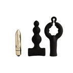 ROCKS-OFF - PETITE SENSATIONS BUBBLES ANAL PLUG VIBRADOR NEGRO