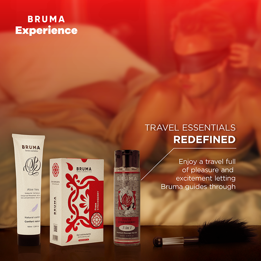 BRUMA XPERIENCE - KIT TENTATION FRAISE DOUCE AVEC AMPLIFICATEUR D'ORGASME