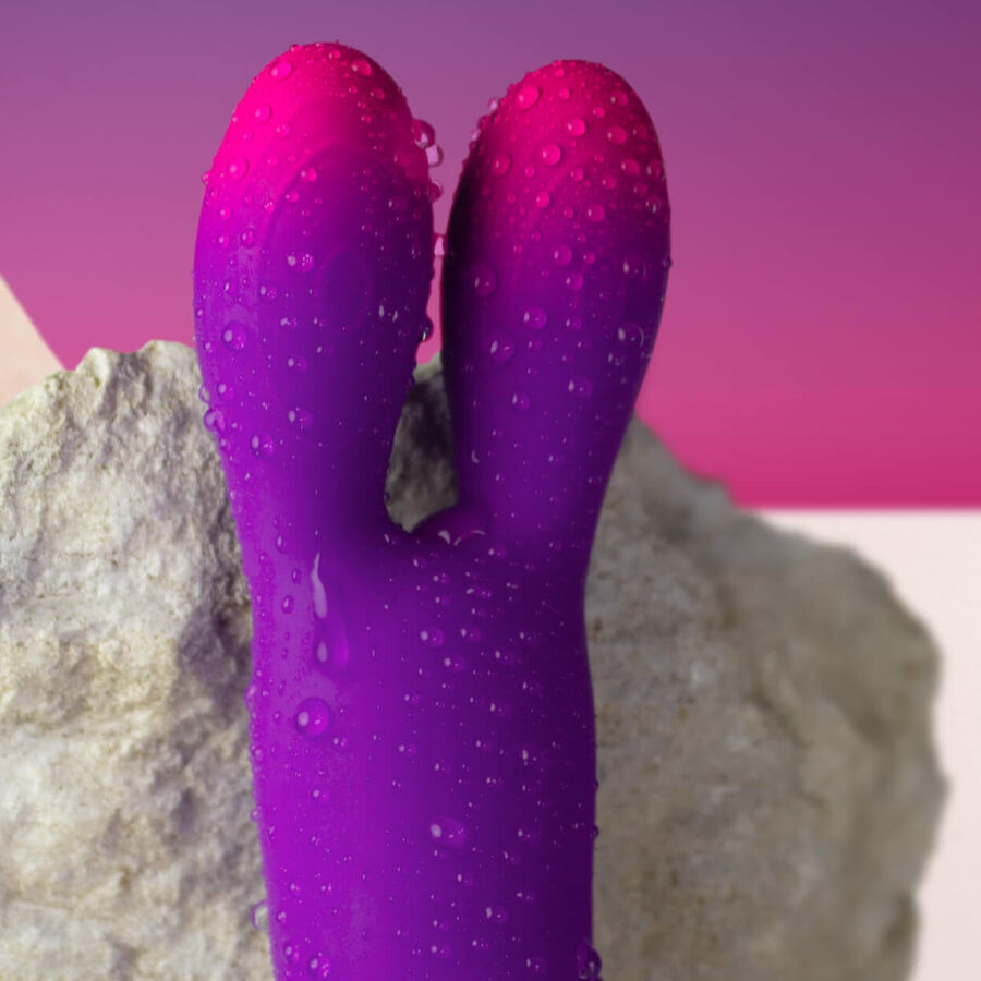 ROCKS-OFF - GLO-GIRL BUNNY VIBRADOR FLEXIBLE VIOLETA
